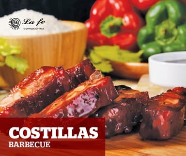 Costilla a La BBQ (Chica 10 pzs) 甜排骨10块
