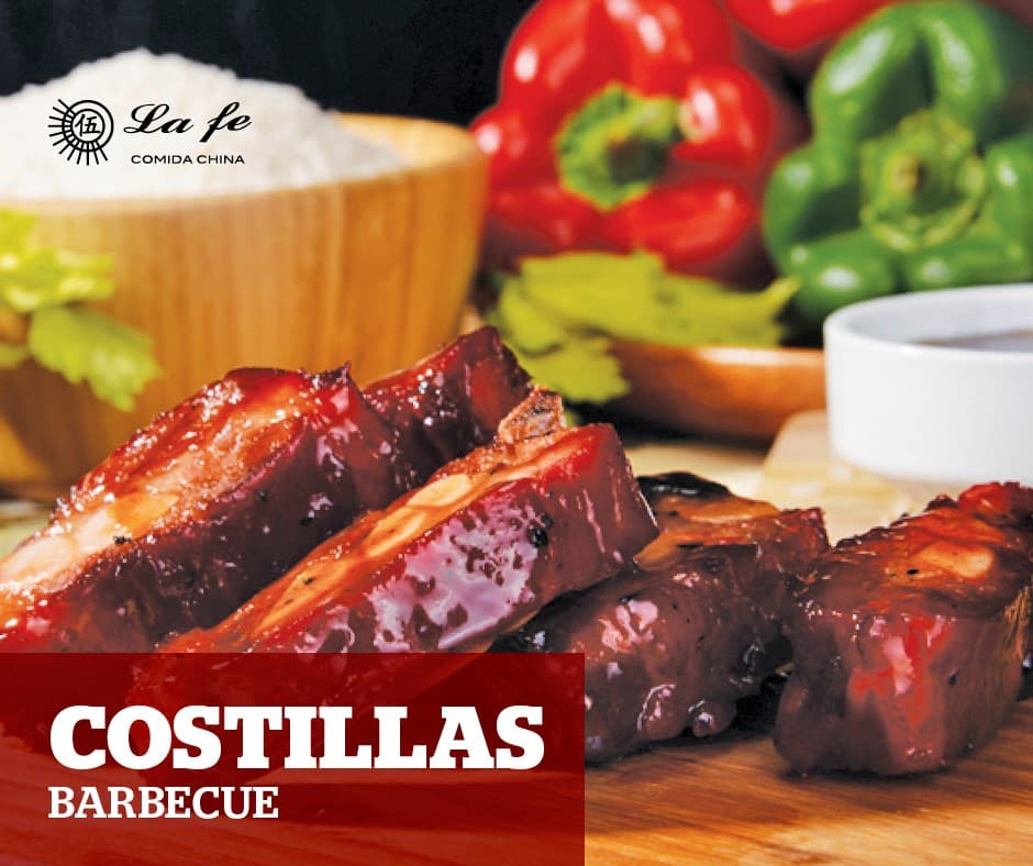 Costilla a La BBQ (Chica 10 pzs) 甜排骨10块