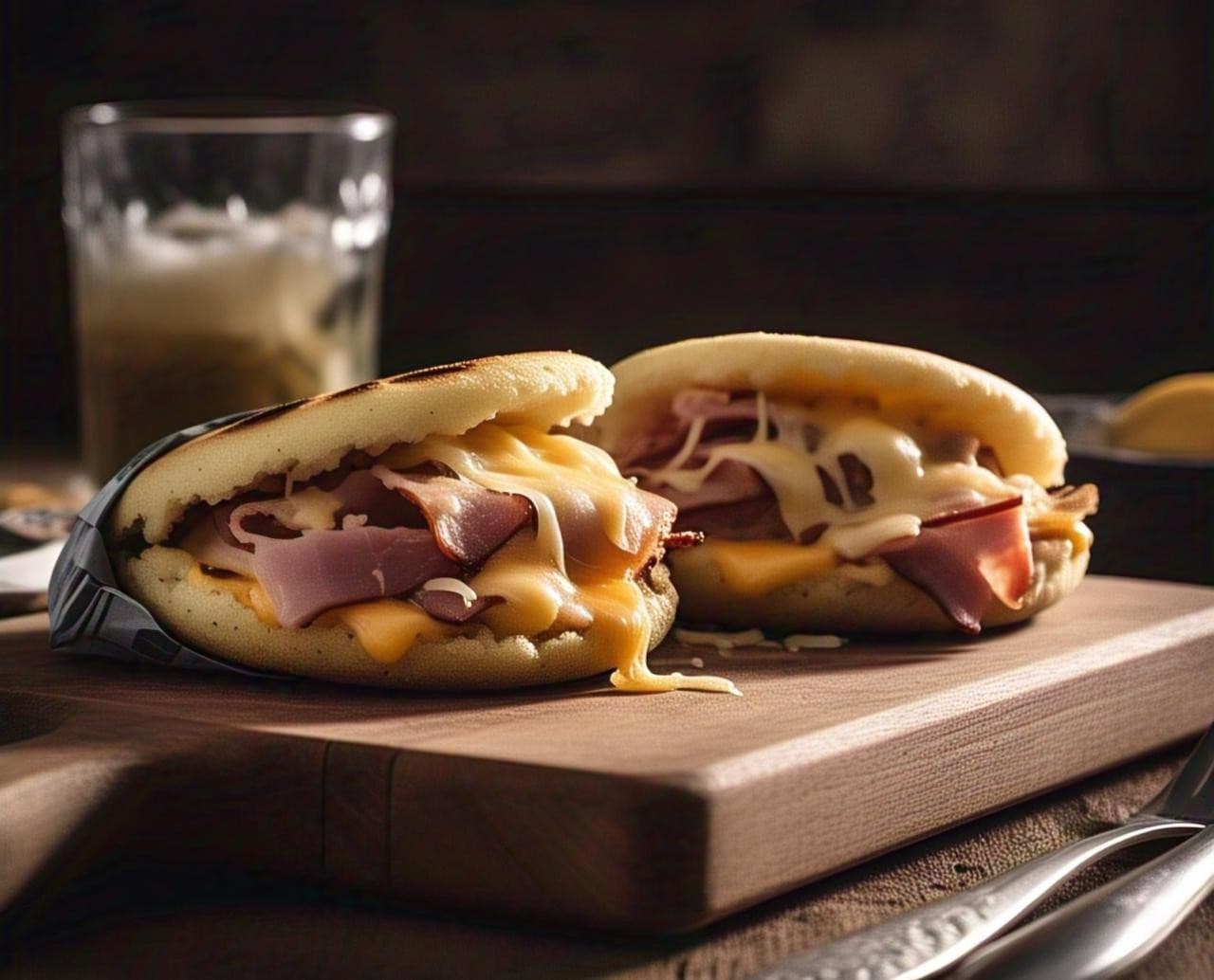 Arepa de Jamón y Queso (La Rica)
