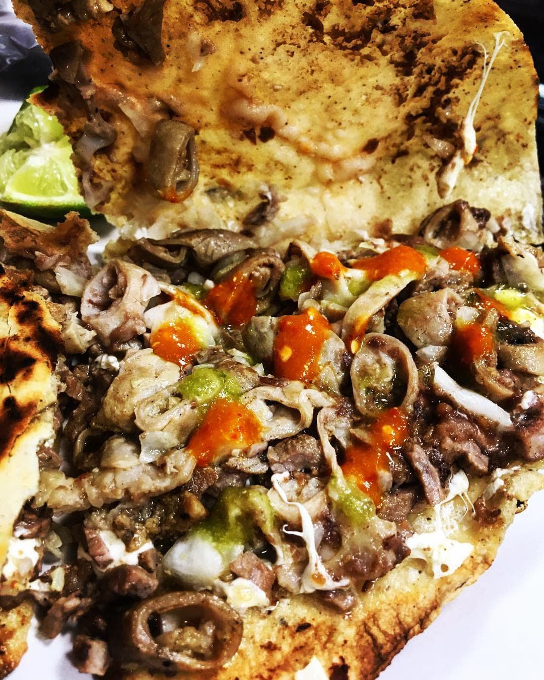 Tlayudas (Asada, Tripa, Campechana)
