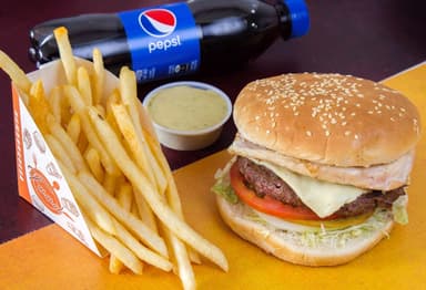 Combo hamburguesa mixta