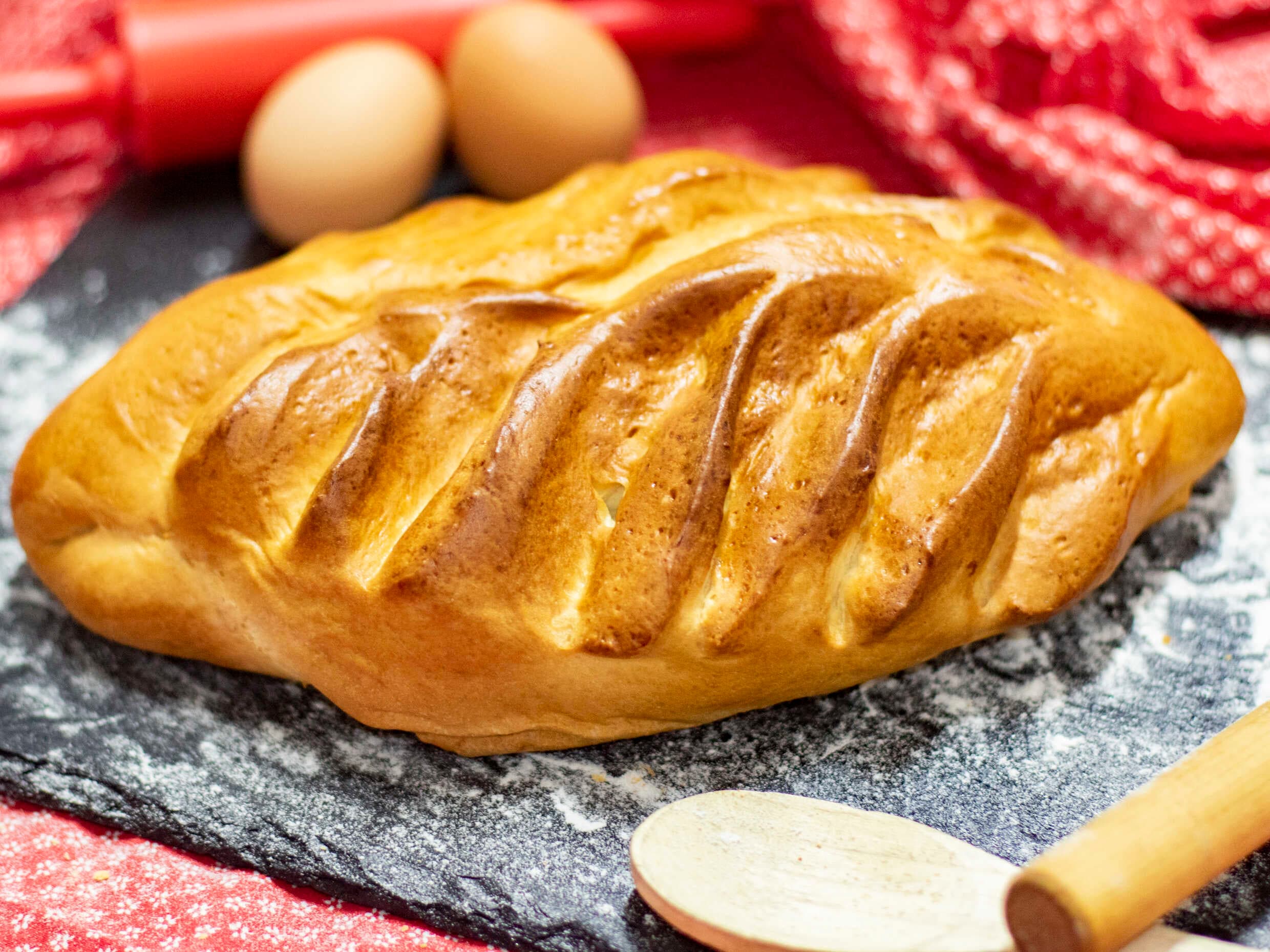Unidad de Pan Relleno de Dulce de Leche