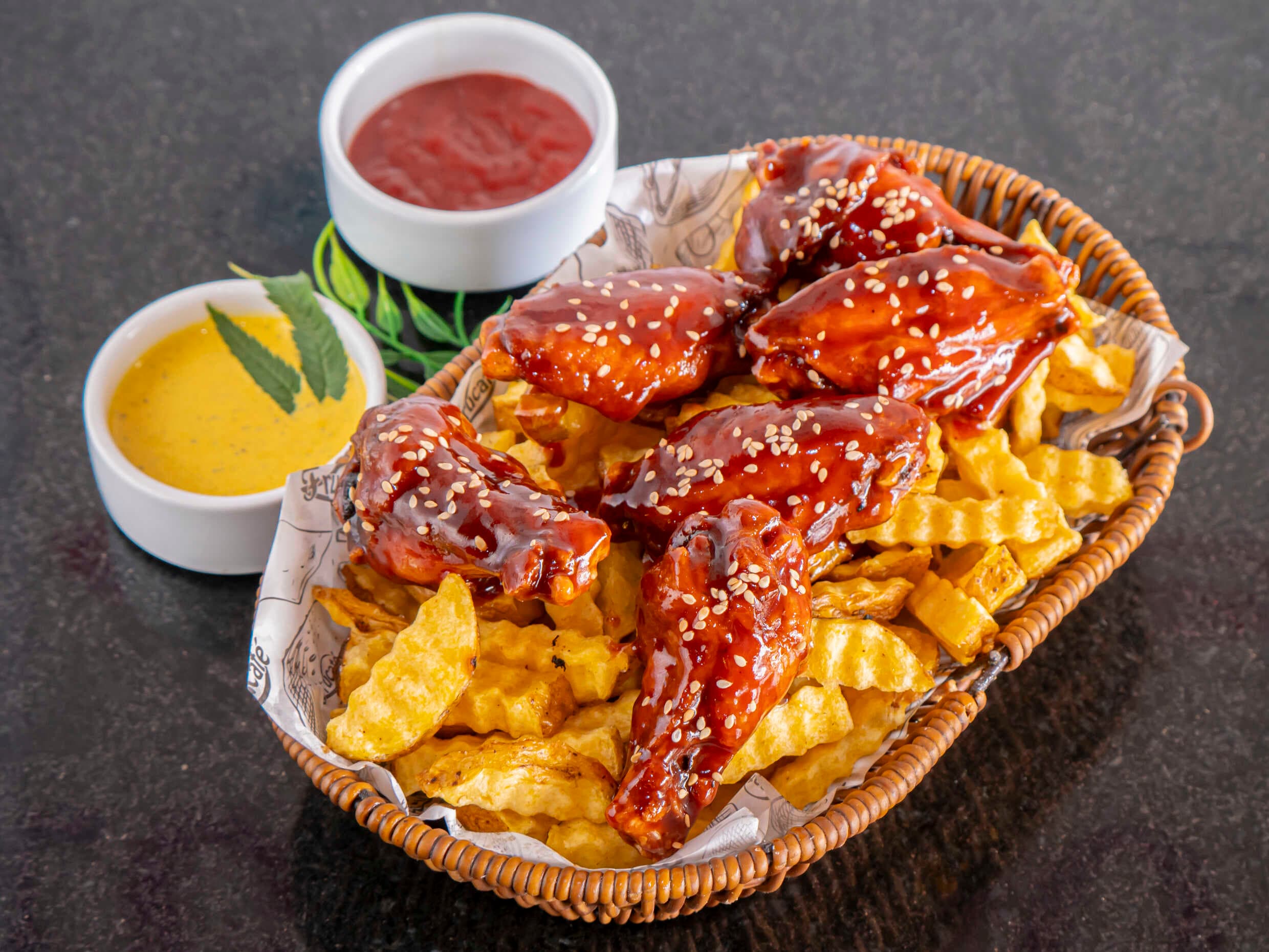 Alitas BBQ 6 uds