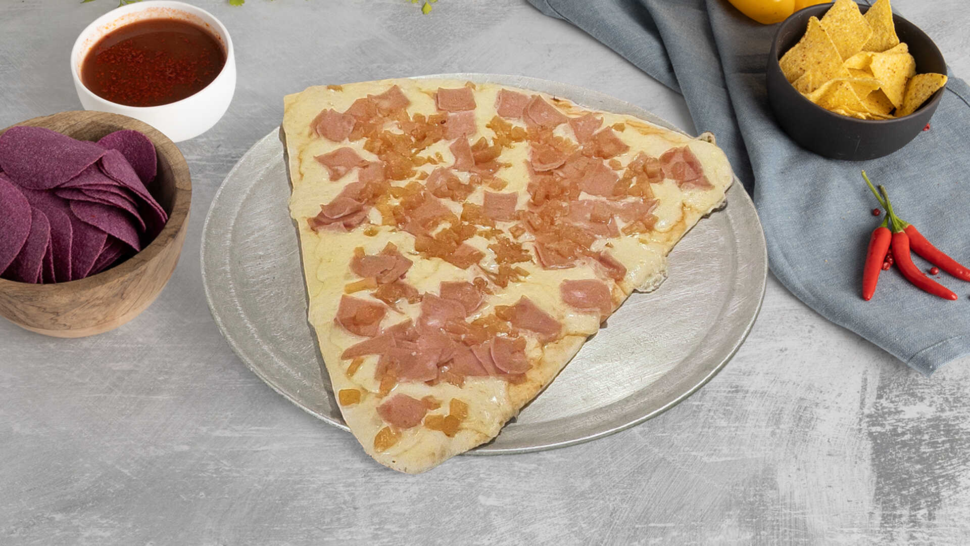 Combo 2 Porciones de Pizza Hawaiana