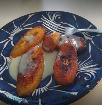 Plátanos Fritos con lechera 😋😋