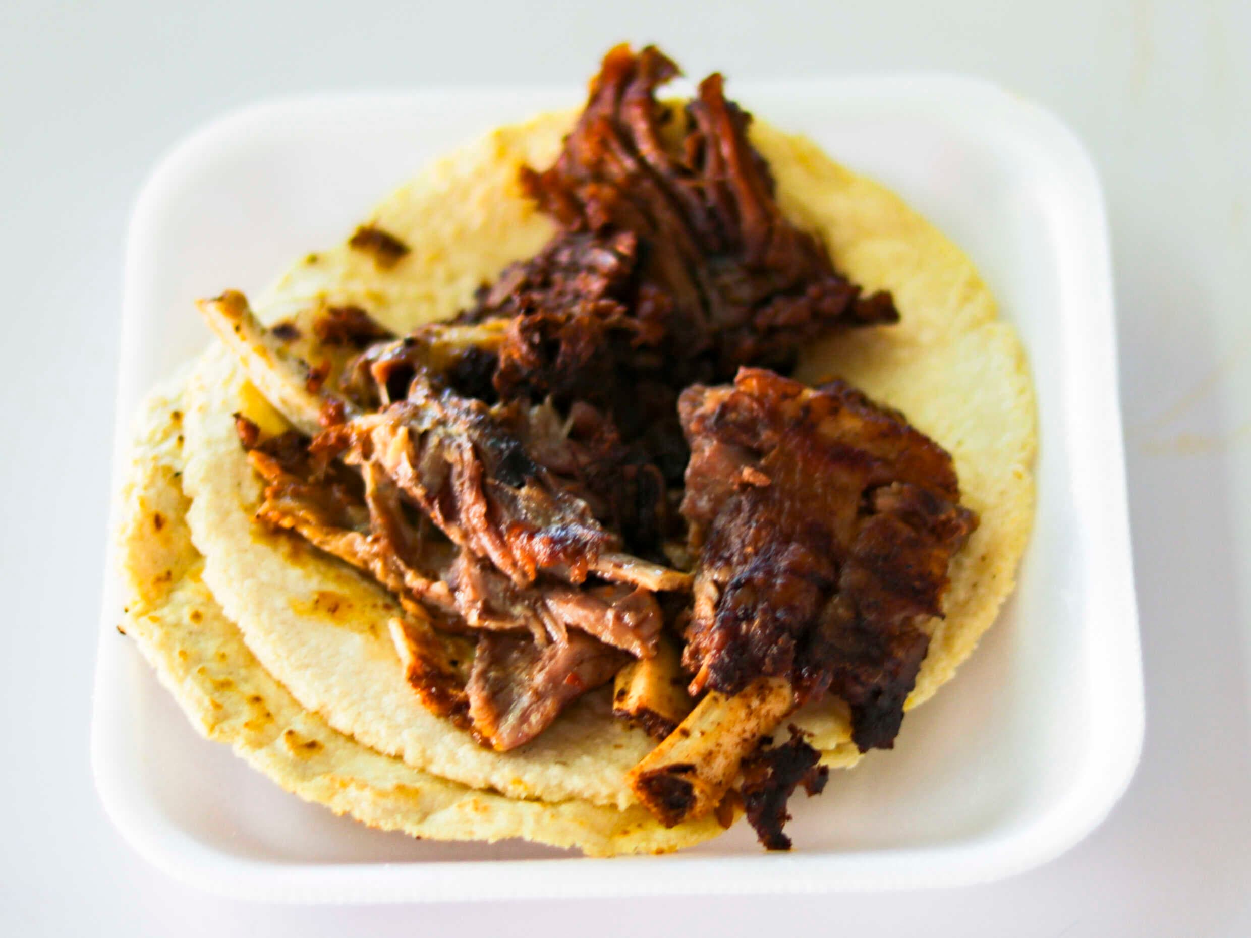 Taco de costilla dorada