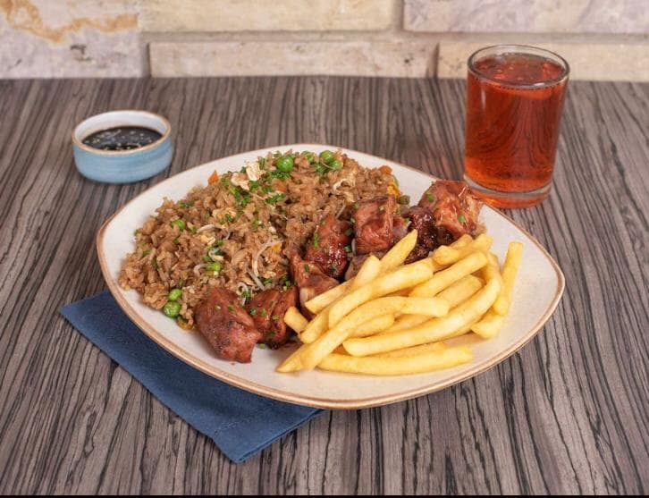 Combo individual  Costillas BBQ+ bebida400ml