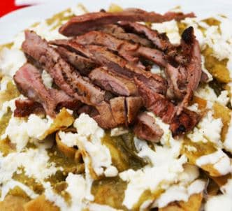 CHILAQUILES CHICOS DE ARRACHERA