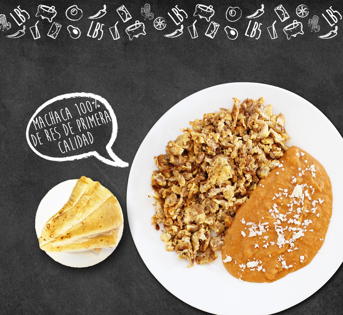 Orden de machaca con huevo