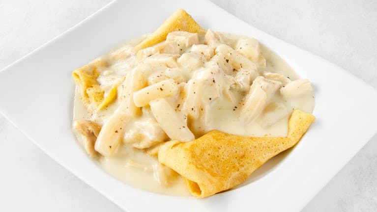 Pollo, Espárragos y Queso
