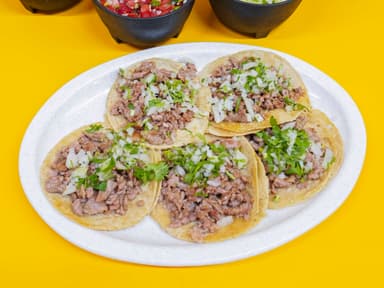 Taco de Bistec y Tocino