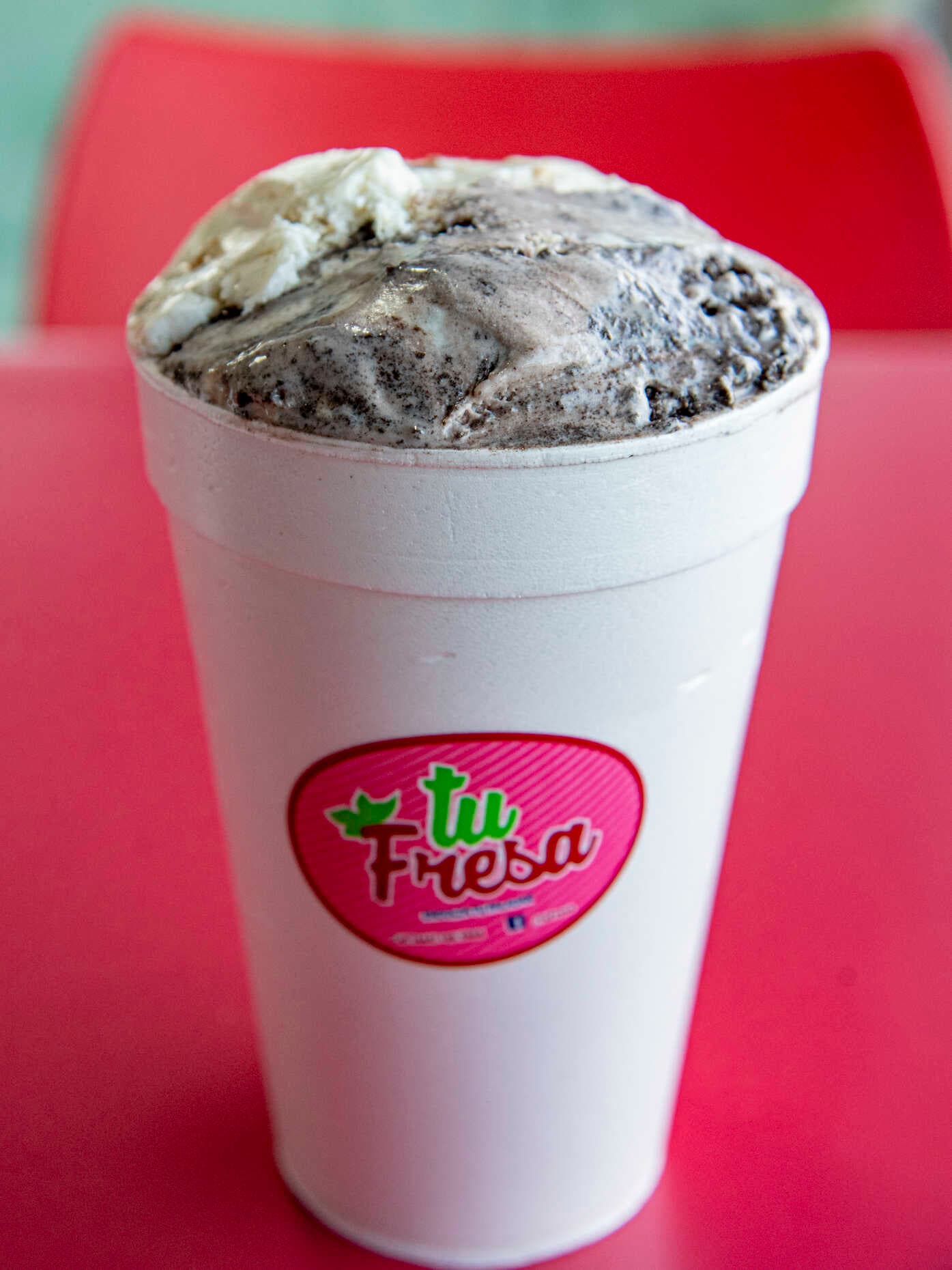 1 Litro de Nieve fresa y chocolate