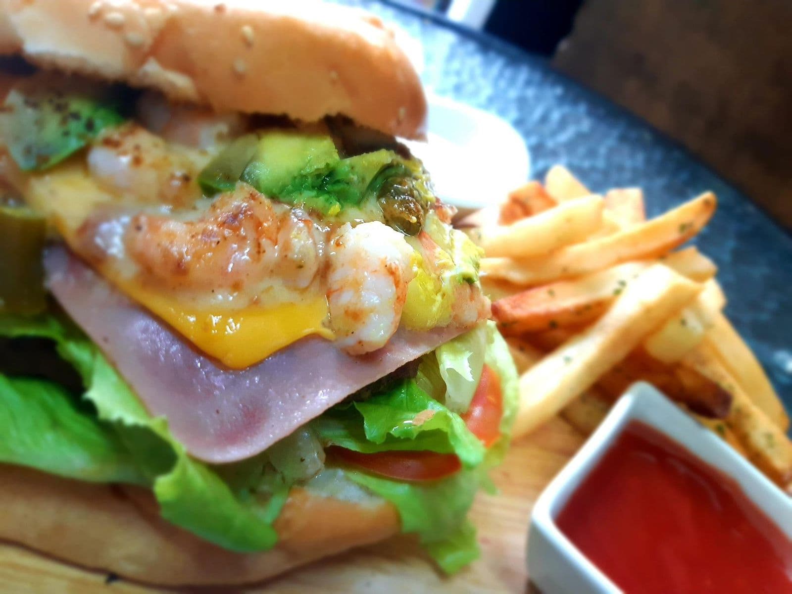 Hamburguesa Shanghai Camarón