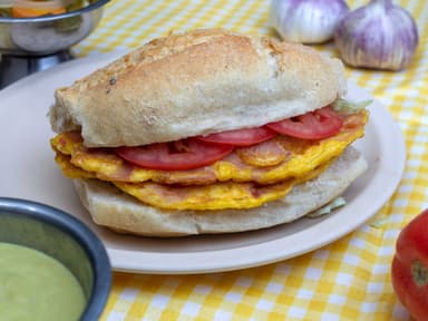 Torta Huevo con Jamón