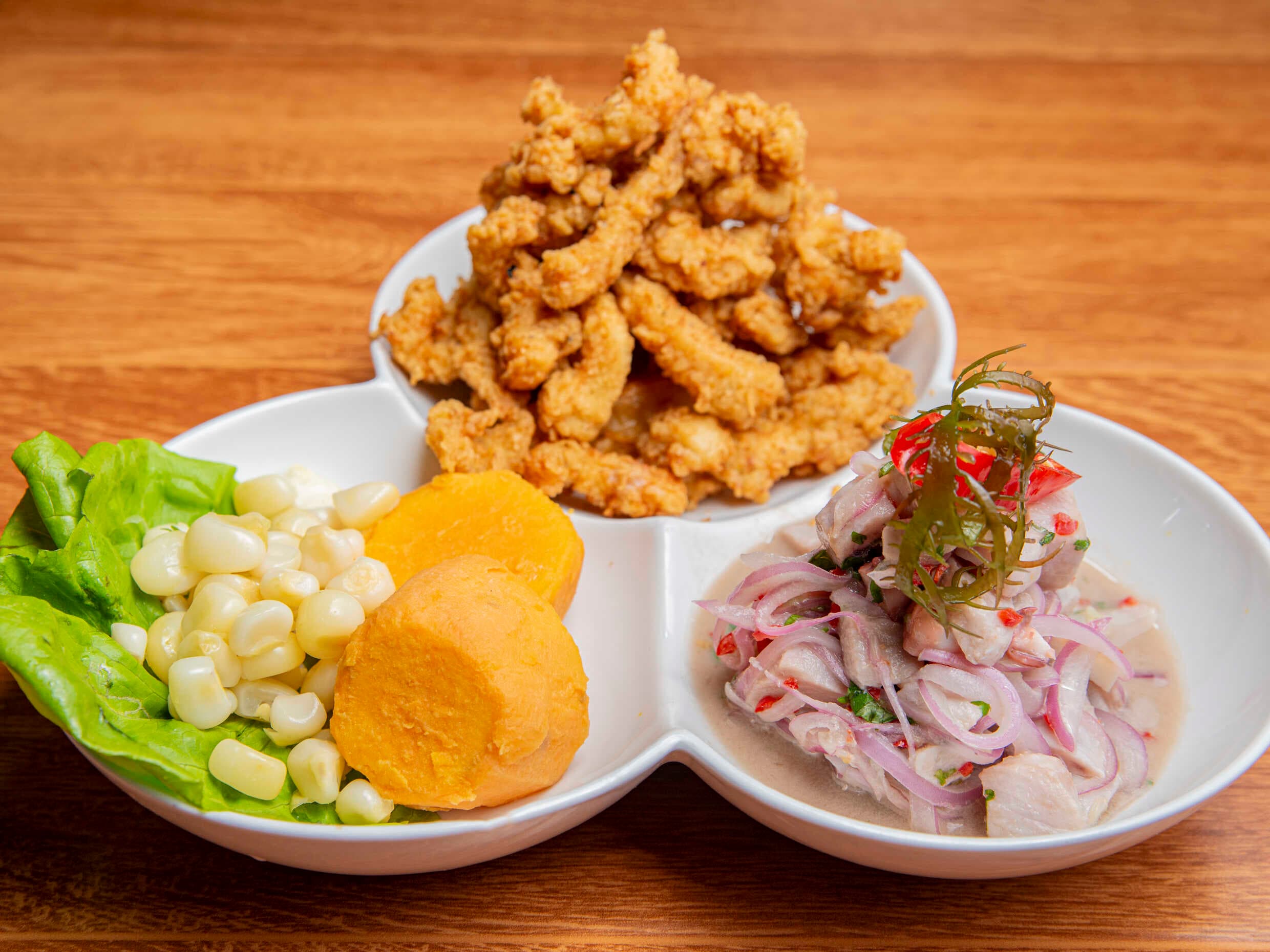 Duo(Ceviche+Chicharron).