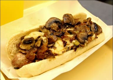 Hot Dog con Champiñones