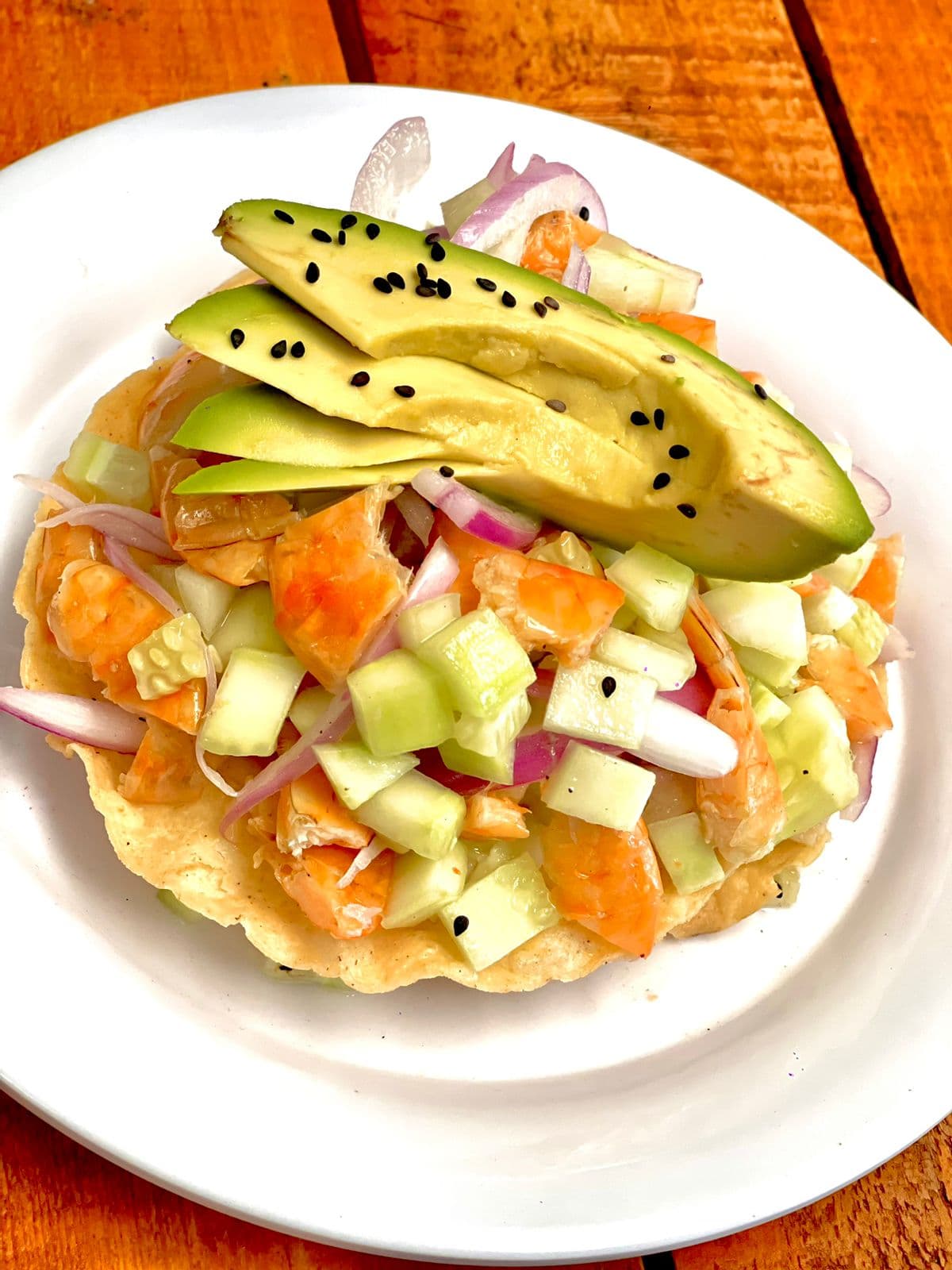 Tostada de Camarón Seco