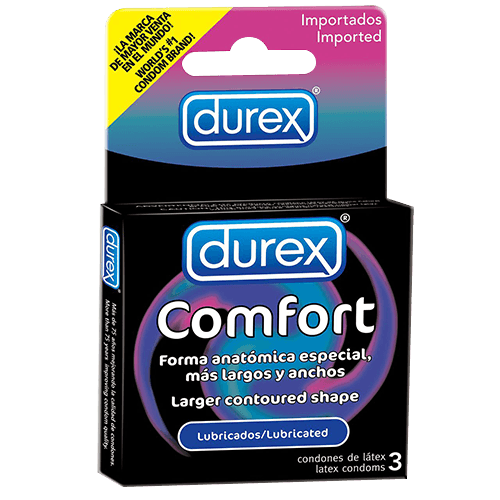 Preservativo Confort Durex 3 uds