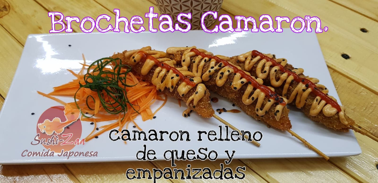 Brochetas de Camaron
