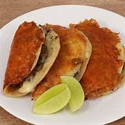 Costra de queso con bistec
