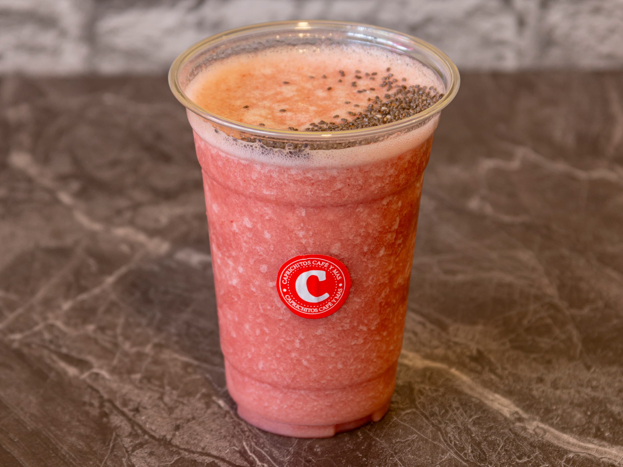 Jugo de Fresa con Chirimoya 16 oz