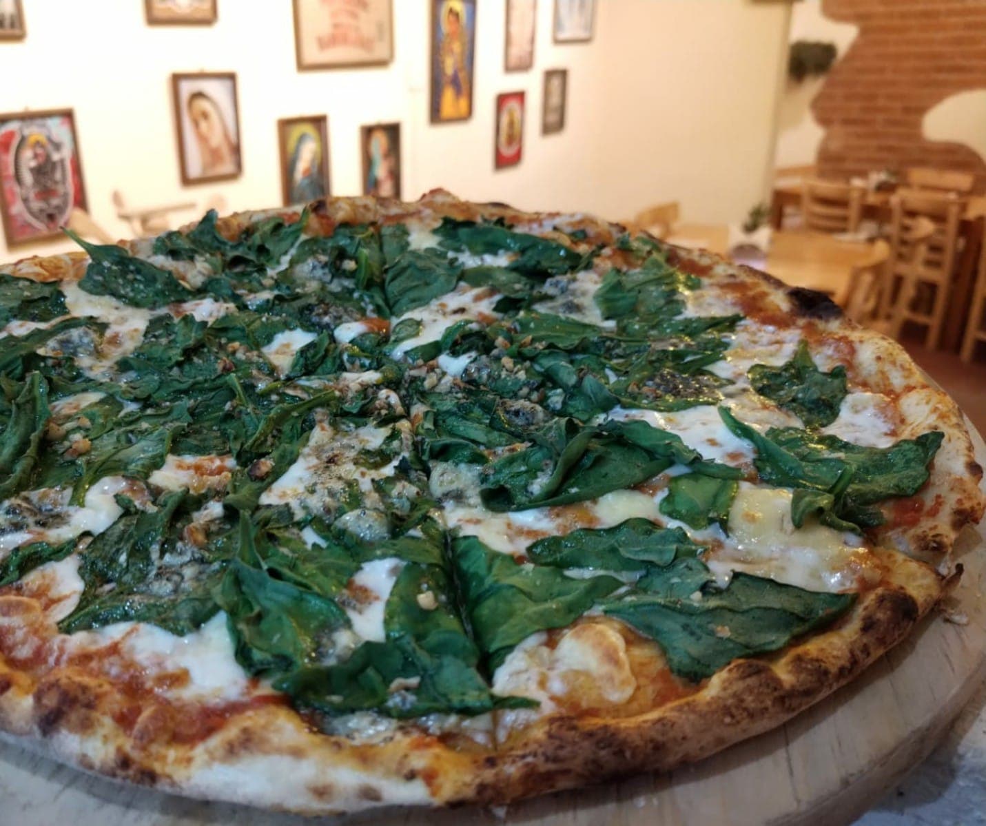 Pizza Espinacas