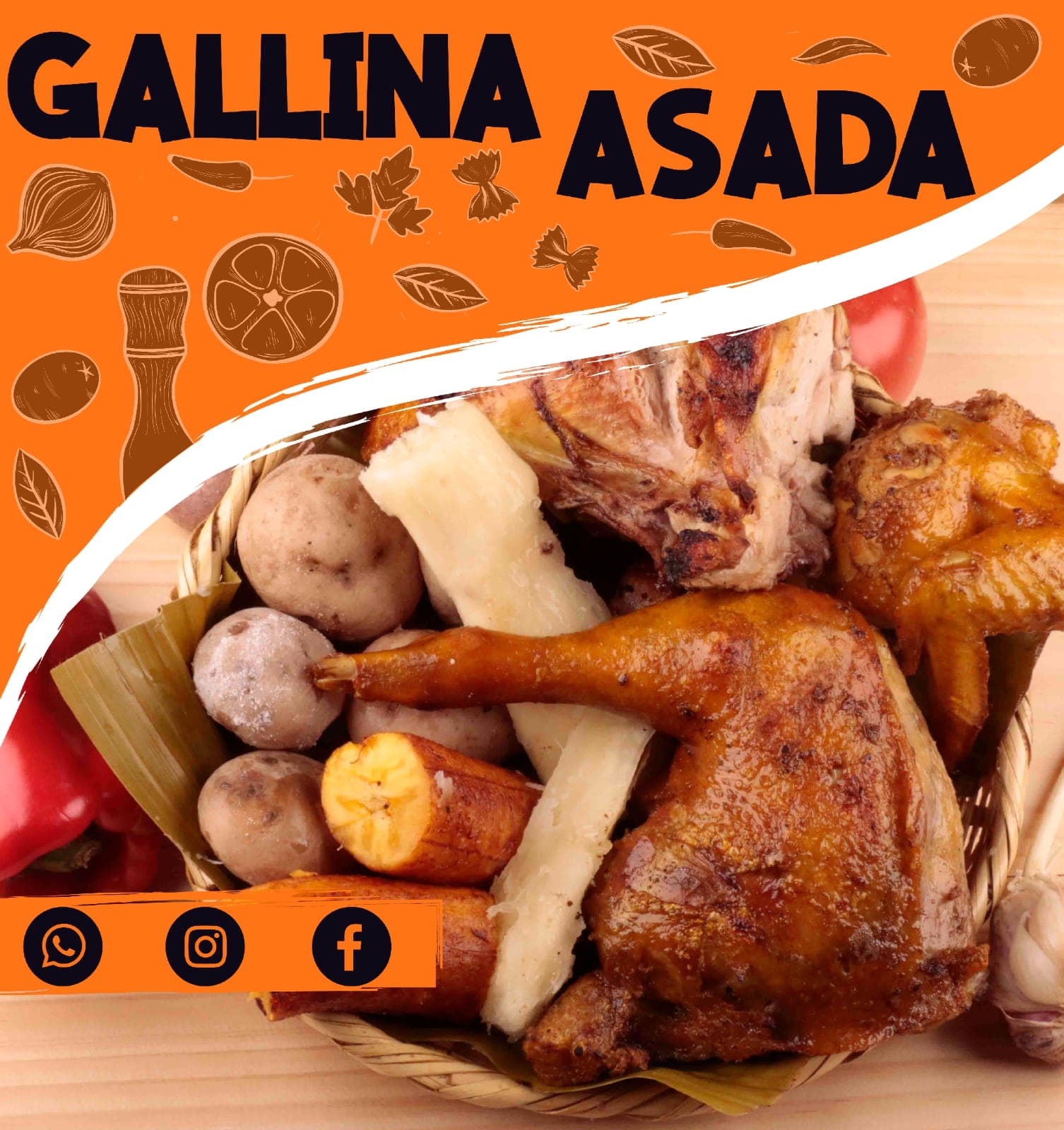 1/2 Gallina Asada