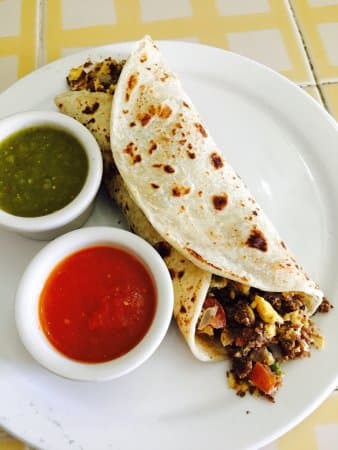 Burrito de Machaca con huevo