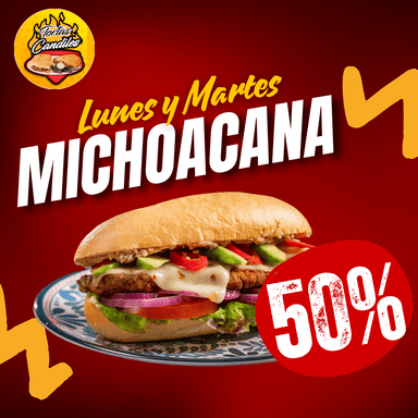 Torta Michoacana (Promo Lunes y Martes)