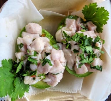 Aguacate Relleno de Ceviche de Pescado