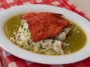 Enchiladas Verdes Con Adobada