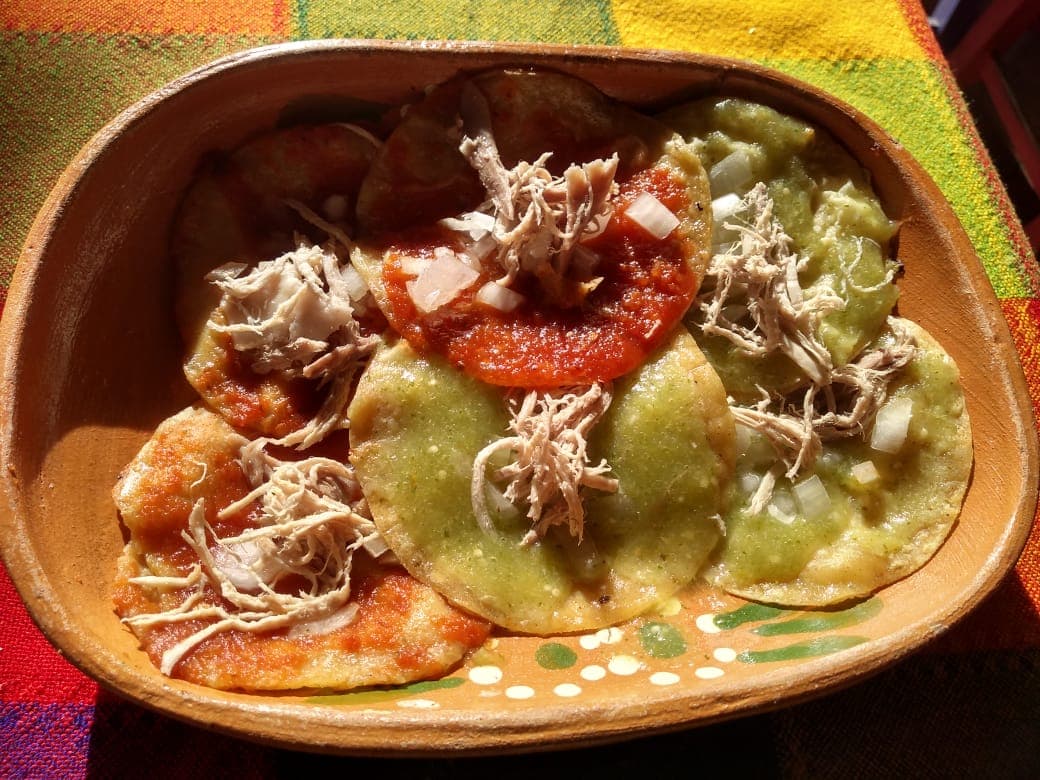 Chalupas Mixtas de Pollo