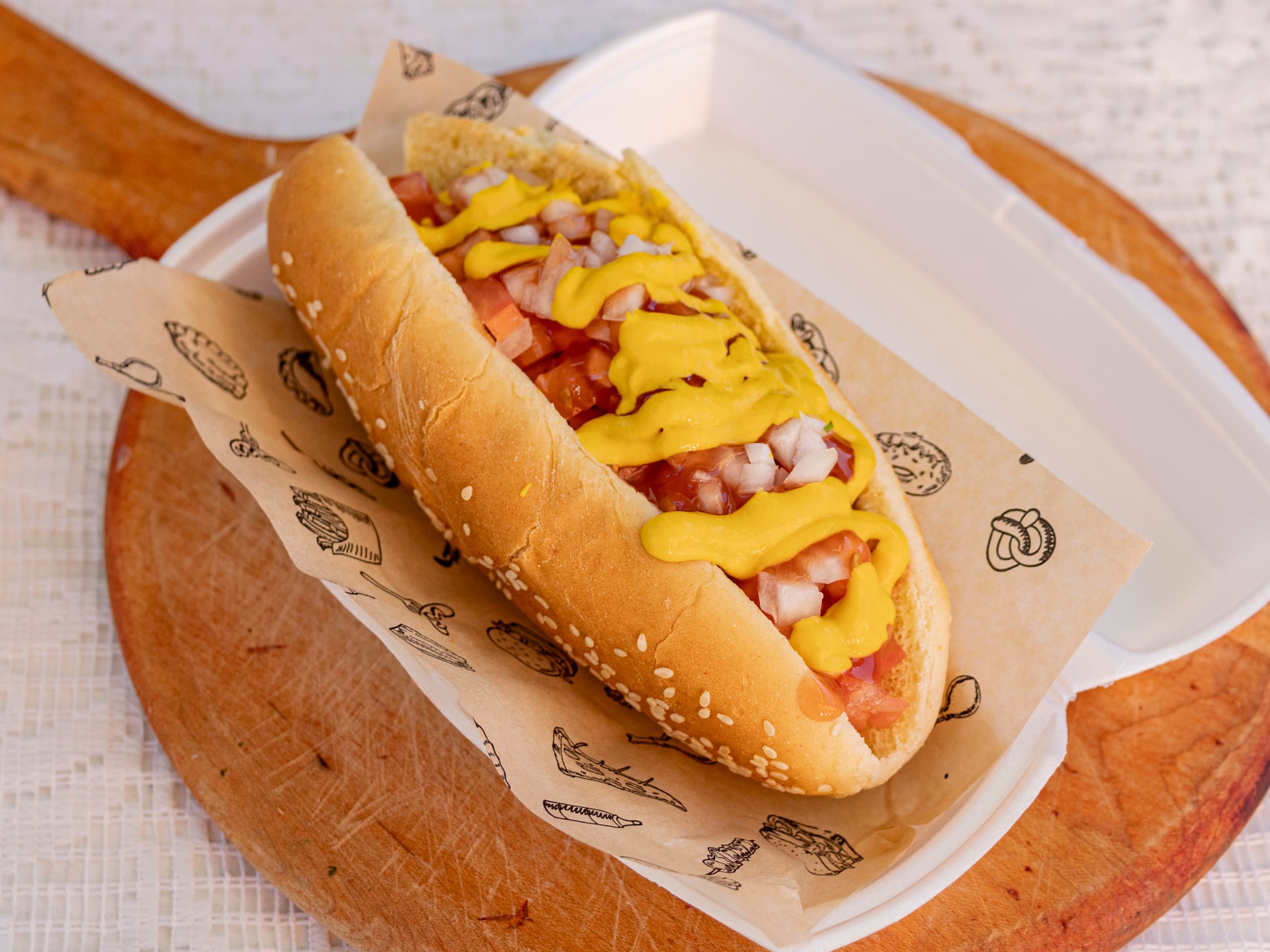 Combo hot dog sencillo.