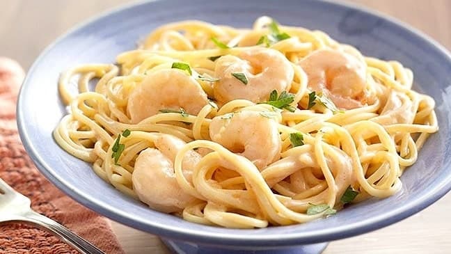 Espagueti Con Camarones