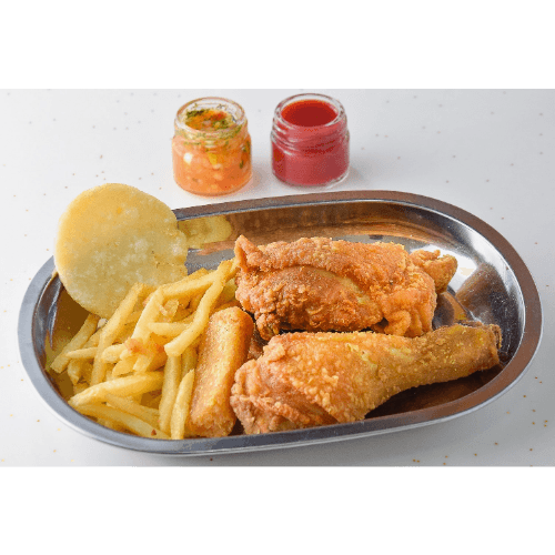 Cuarto de Pollo Broaster con Papa Francesa.