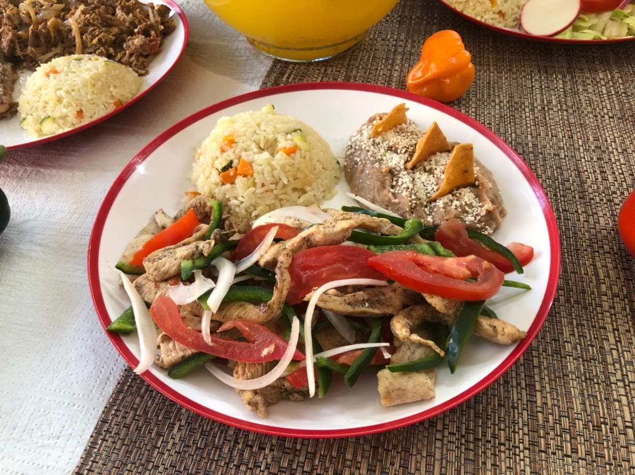 Fajitas de pollo