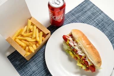 HOT DOG SENCILLO EN COMBO🌭🍟