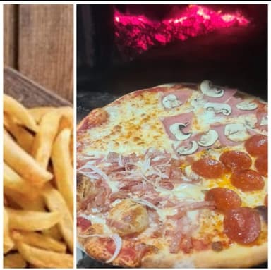 COMBO Pizza 4 ESTACIONES y Papas a la Francesa