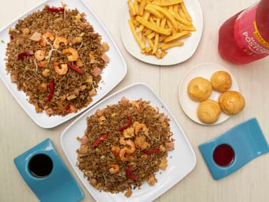 Arroz Chino Para 4 + Papas + Gaseosa 2.5L