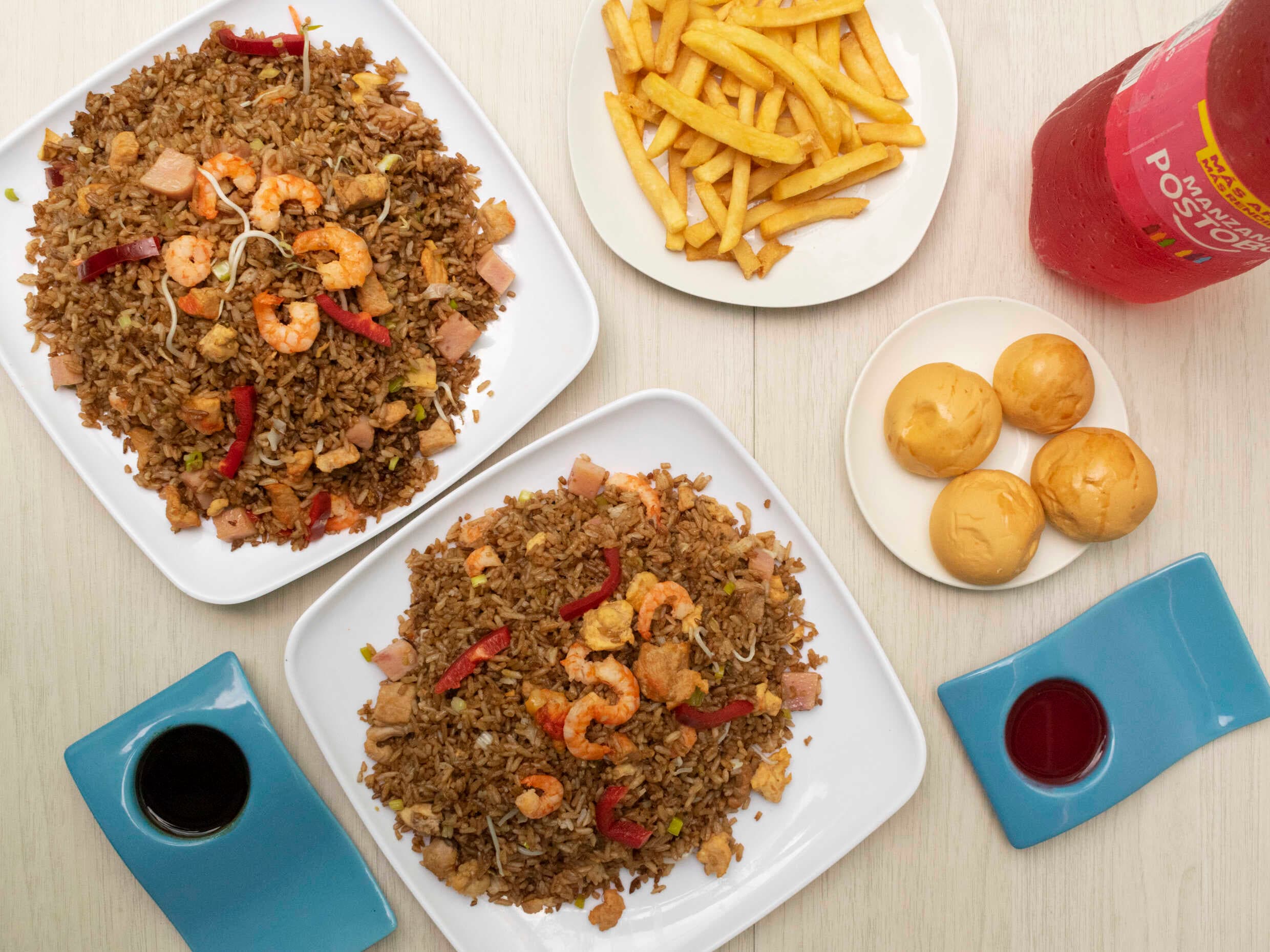 Arroz Chino Para 4 + Papas + Gaseosa 2.5L