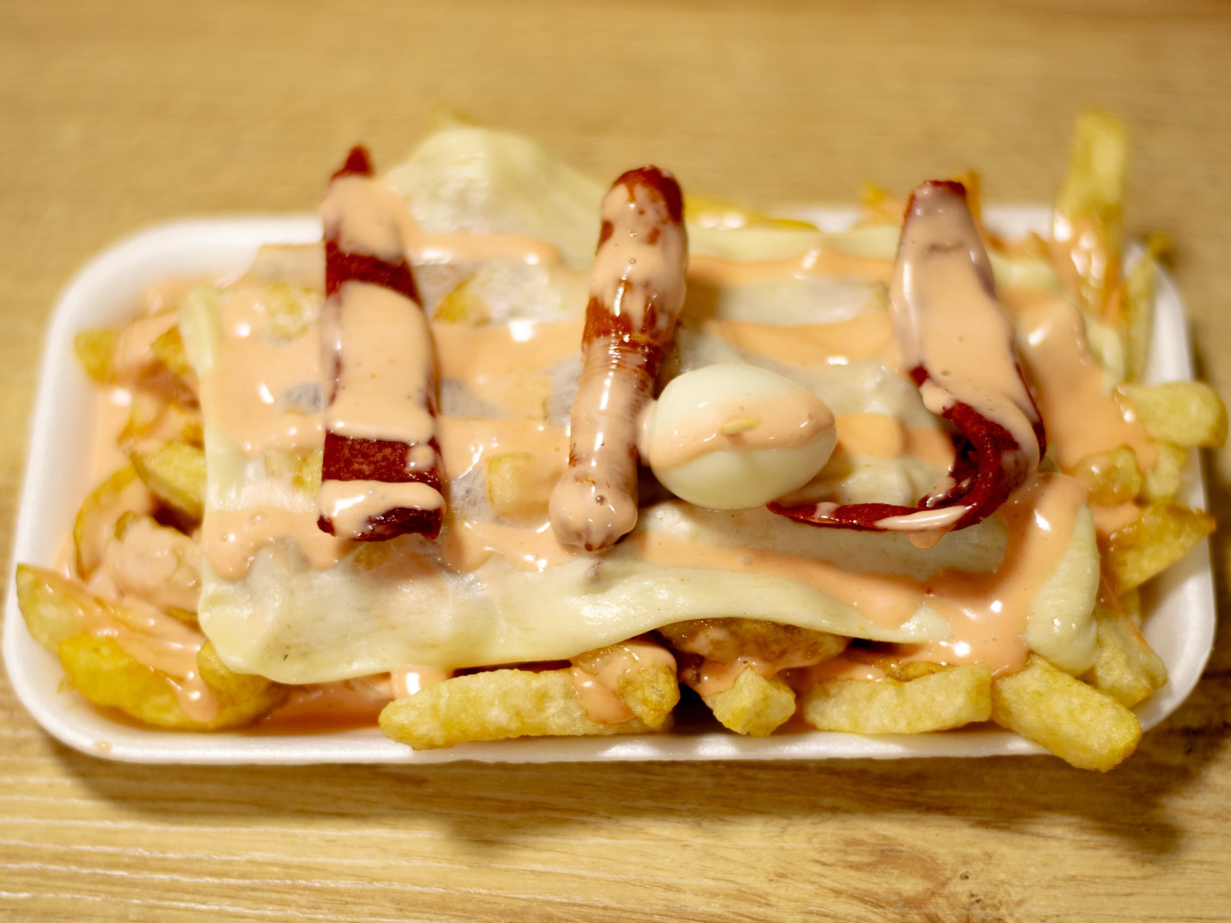 Salchipapa especial