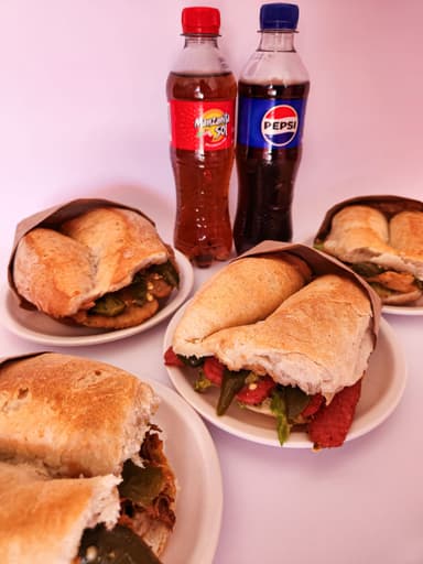 Combo 4 Tortas + 2 Refrescos (400 ml)