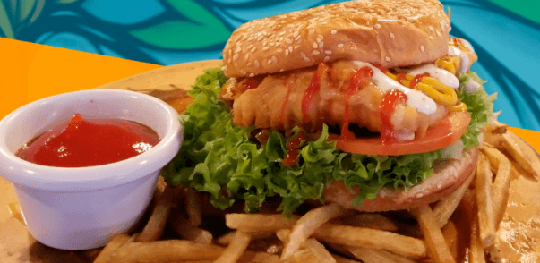 Hamburguesa de Pollo Empanizado