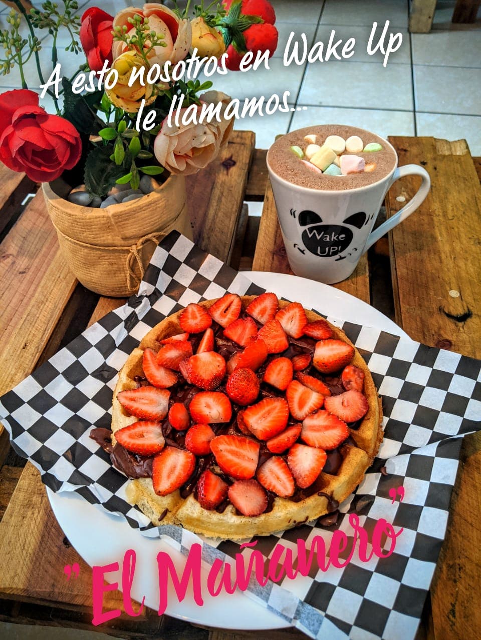 Waffle Nutella con Frutas