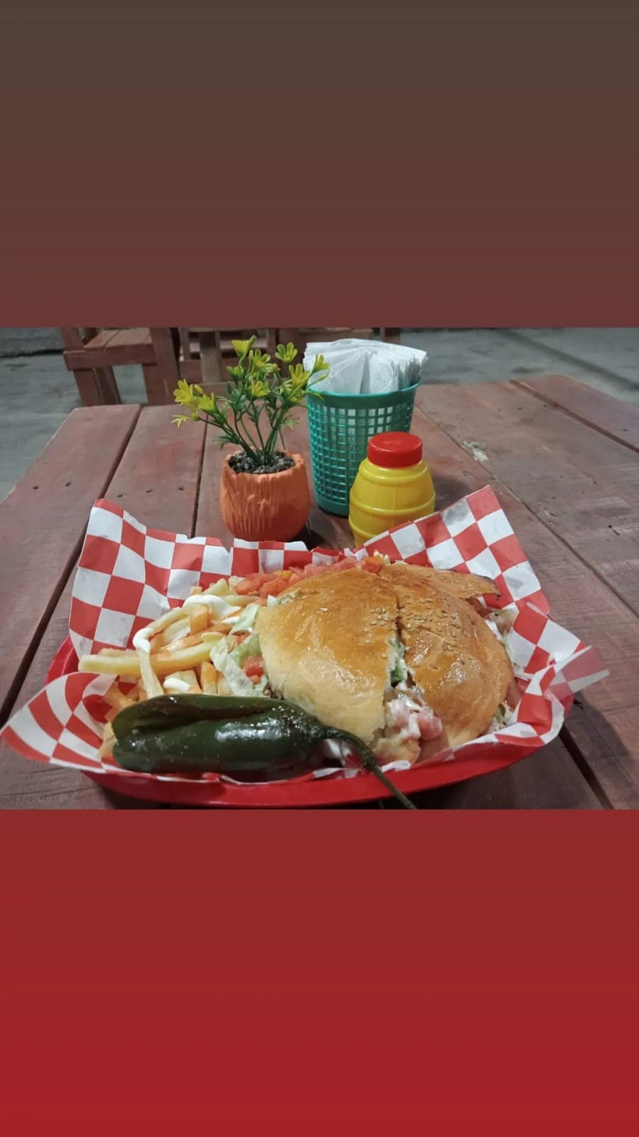 Hamburguesa con Papas