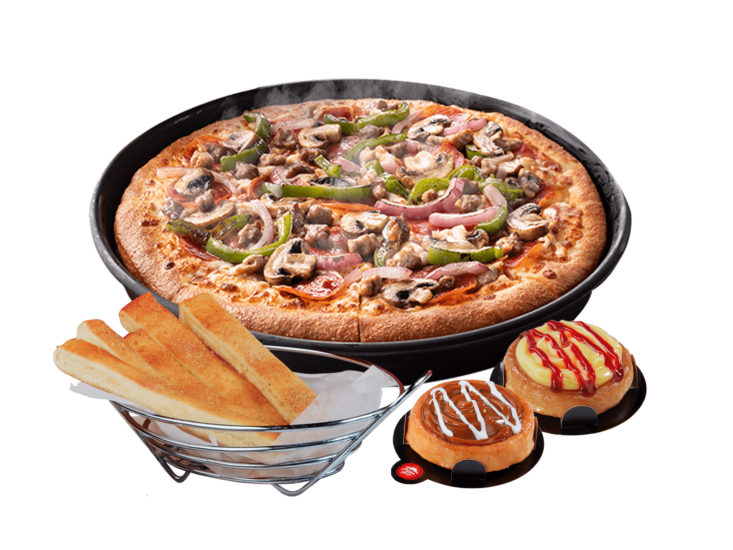 Paquete Mediana + 5 Breadsticks + 2 Sliders