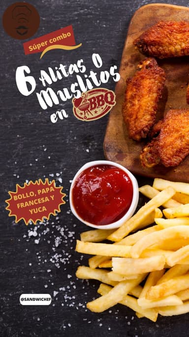 Combo de Alitas BBQ