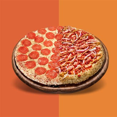 Pizza Pepeyork Familiar (1/2 Pepperoni 1/2 Yorker)