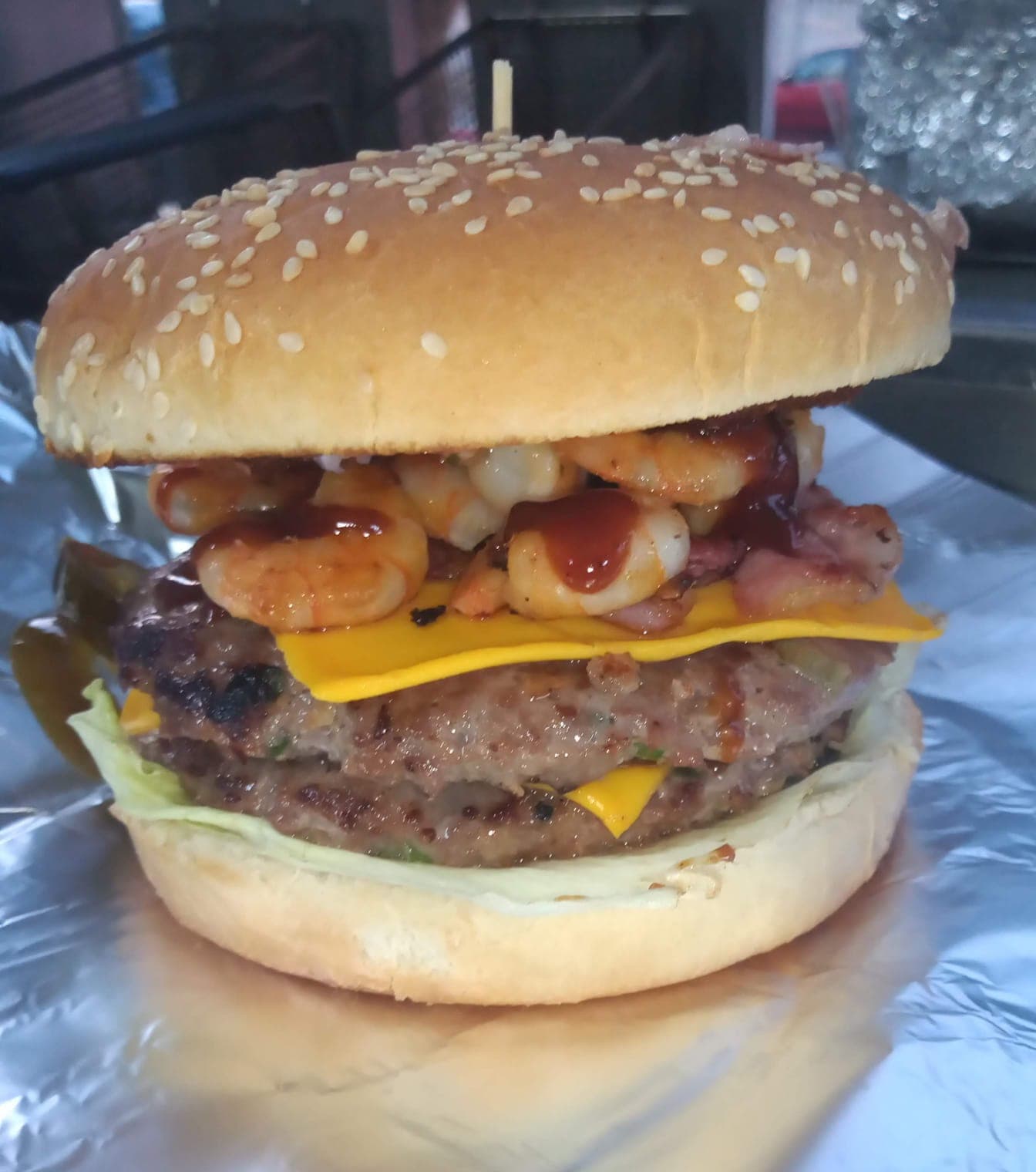 Hamburguesa Mar y Tierra