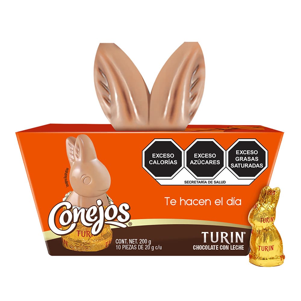 Turin Chocolate Conejos Caja 10 Pz